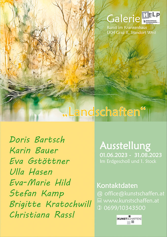 Gruppenausstellung "Landschaften", v Kunstschaffen, LKH West, Graz, 2023