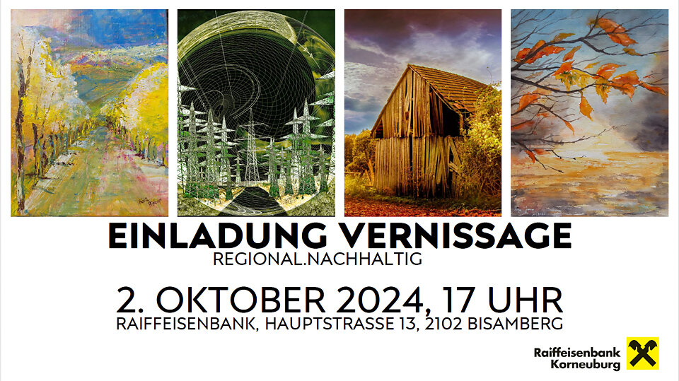 Gruppenausstellung "Regional.nachhaltig" Kunstkreis Forum KreARTiv, Raika, Bisamberg, 2024